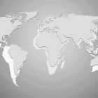 Превью фотообоев Серая карта мира 3Д