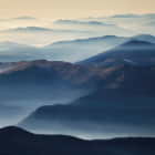 Превью фотоошпалер Туман над горами