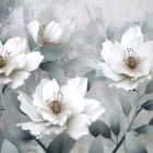 Превью фотоошпалер Пишні білі квіти