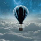 Превью фотообоев Воздушный шар в небе