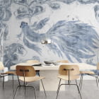 Миниатюра фотообоев Серебристая рыбка в интерьере кухни