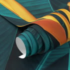 Миниатюра фотообоев Красочный цветок и листья фрагмент #1