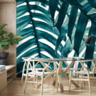 Мініатюра фотошпалер Естетичне листя в інтер'єрі кухні