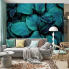 Миниатюра фотообоев Ночные тропики в интерьере гостиной