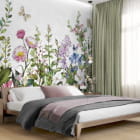 Мініатюра фотошпалер Весняне пробудження в інтер'єрі спальні