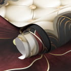 Мініатюра фотошпалер Бордові квіти 3Д фрагмент # 1