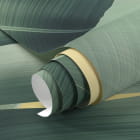 Мініатюра фотошпалер Листя на жовтому фоні фрагмент # 1