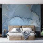 Мініатюра фотошпалер Ранковий туман в інтер'єрі спальні