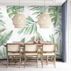 Миниатюра фотообоев Красивая листва в интерьере кухни