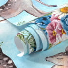 Мініатюра фотошпалер Олені та вінок із квітів фрагмент # 1