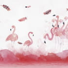 Превью фотообоев Величественные фламинго