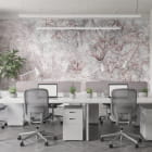 Миниатюра фотообоев Цветение магнолии в интерьере офиса