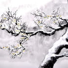 Превью фотоошпалер Дерево в снігу
