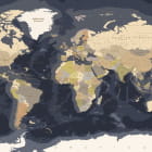 Превью фотообоев Темная карта на английском
