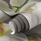 Миниатюра фотообоев Белые орхидеи 3Д фрагмент #1