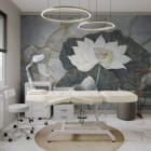 Мініатюра фотошпалер Водяна лілія в інтер'єрі хола