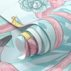 Мініатюра фотошпалер Красиві фламінго фрагмент # 1