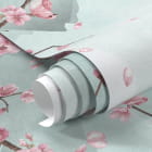 Мініатюра фотошпалер Сакура під місяцем фрагмент # 1