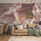 Миниатюра фотообоев Тюльпан, рисунок в интерьере гостиной