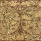 Превью фотоошпалер Старовинна піратська карта