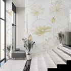 Мініатюра фотошпалер Чарівний лотос в інтер'єрі ресторану