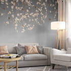 Миниатюра фотообоев Нежное цветение в интерьере гостиной
