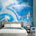 Миниатюра фотообоев Изысканный мрамор в интерьере спальни