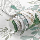 Миниатюра фотообоев Крупные зеленые листья фрагмент #1