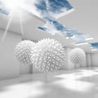 Превью фотообоев Огромные белые шары 3Д