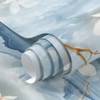 Мініатюра фотошпалер Квітуча біла магнолія 3Д фрагмент # 1