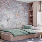 Мініатюра фотошпалер Хмарне царство в інтер'єрі дитячої