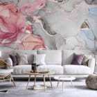 Миниатюра фотообоев Яркий флюид в интерьере гостиной