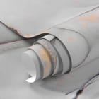 Миниатюра фотообоев Серый с золотом флюид арт фрагмент #1