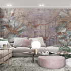 Миниатюра фотообоев Красивый ботанический сад в интерьере гостиной