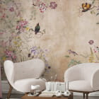 Миниатюра фотообоев Цветущий райский сад в интерьере холла