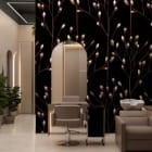 Мініатюра фотошпалер Ніжні лугові квіти в інтер'єрі хола