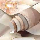 Миниатюра фотообоев Светлые цветы 3Д фрагмент #1