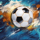 Мініатюра фотошпалер Футбольний м'яч 3Д арт