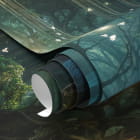 Миниатюра фотообоев Светлячки волшебного леса фрагмент #1