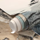 Миниатюра фотообоев Река среди гор, акварель фрагмент #1