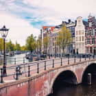Превью фотоошпалер Міст у Амстердамі